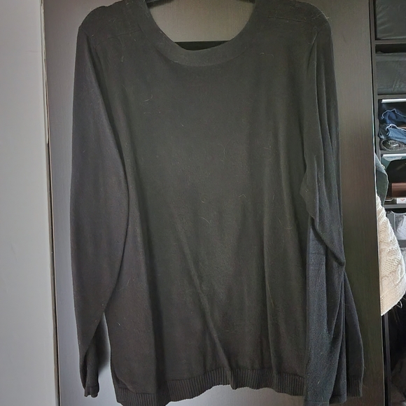 Apt. 9 1X Gray Long-Sleeve Sweater/Blouse - Picture 2 of 2